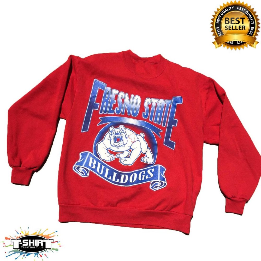 Vintage NCAA Fresno State Bulldogs Shirt, California State University Shirt, Col